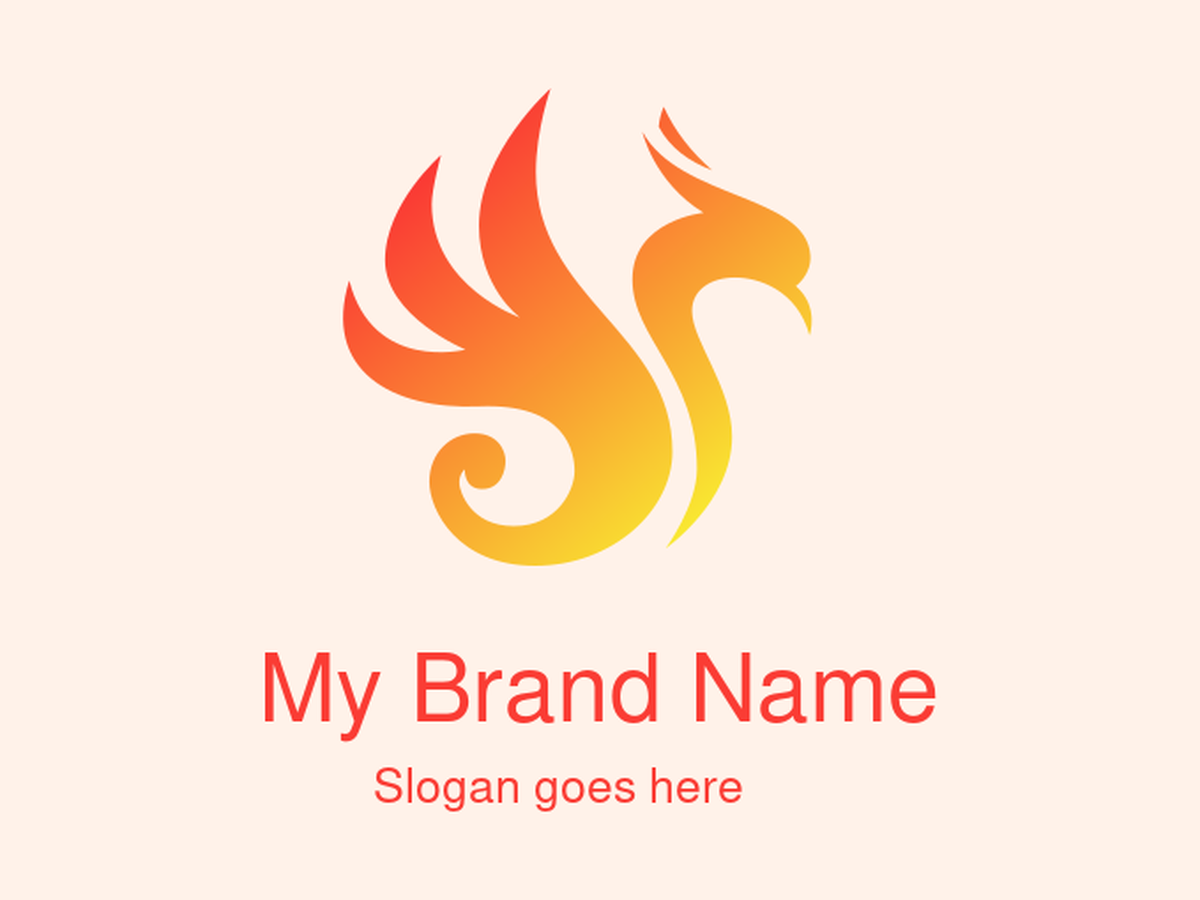 Fire Phoenix Logo Design